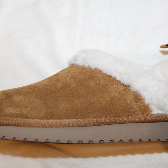 NIB UGG‎ KOOLABURRA CHESTNUT SUEDE SLIP ON FUR LINED SLIPPERS SHOES - Picture 6 of 7